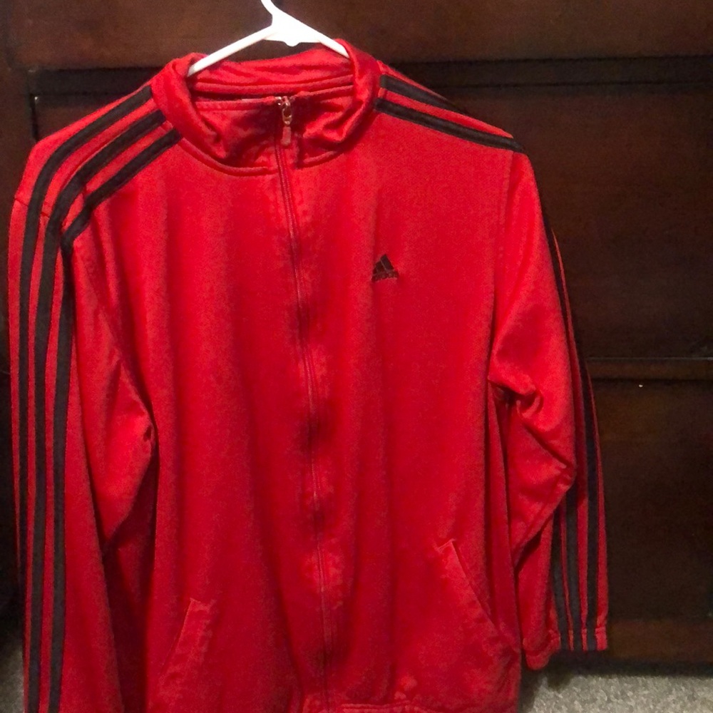 Red adidas vintage sweatshirt